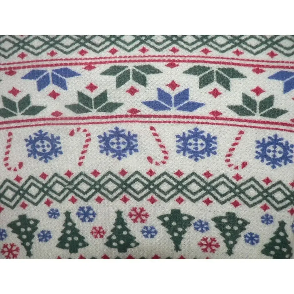 Nordstrom Baby Zipper Footie Pajamas in White Multi Fair Isle 3-6 Months ‎ $25